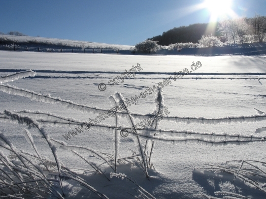 Mittelgebirge Sauerland im Winter